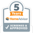 HomeAdvisor - 5 years Screened & Approved